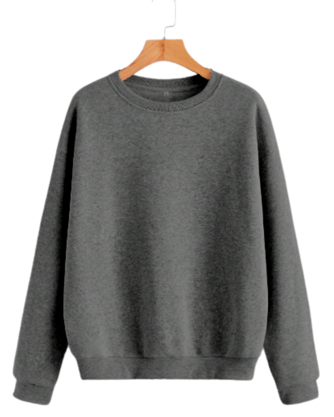 BUZO CUELLO REDONDO STANDAR GRIS RATON