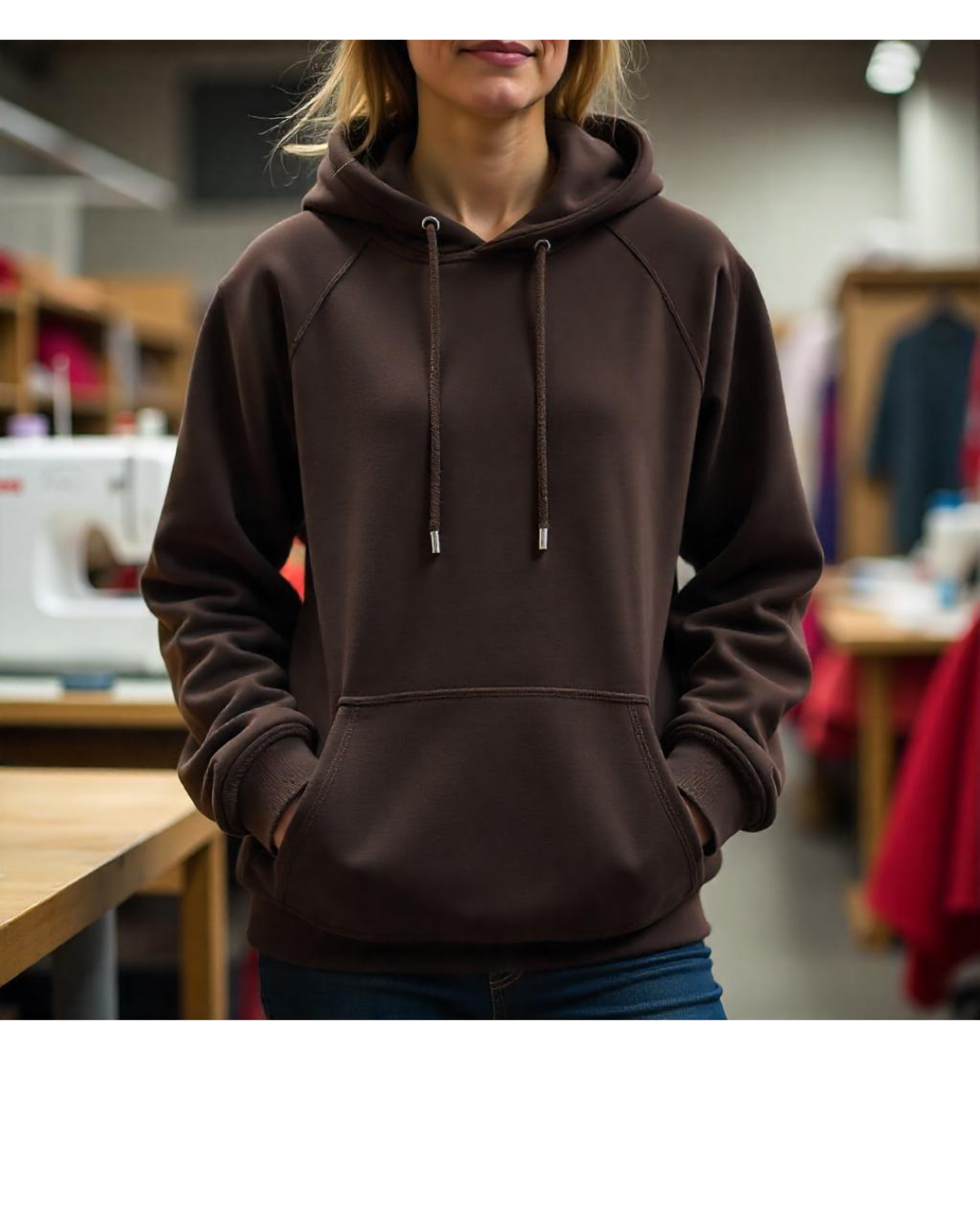 HOODIE PREMIUM CAFE OSCURO