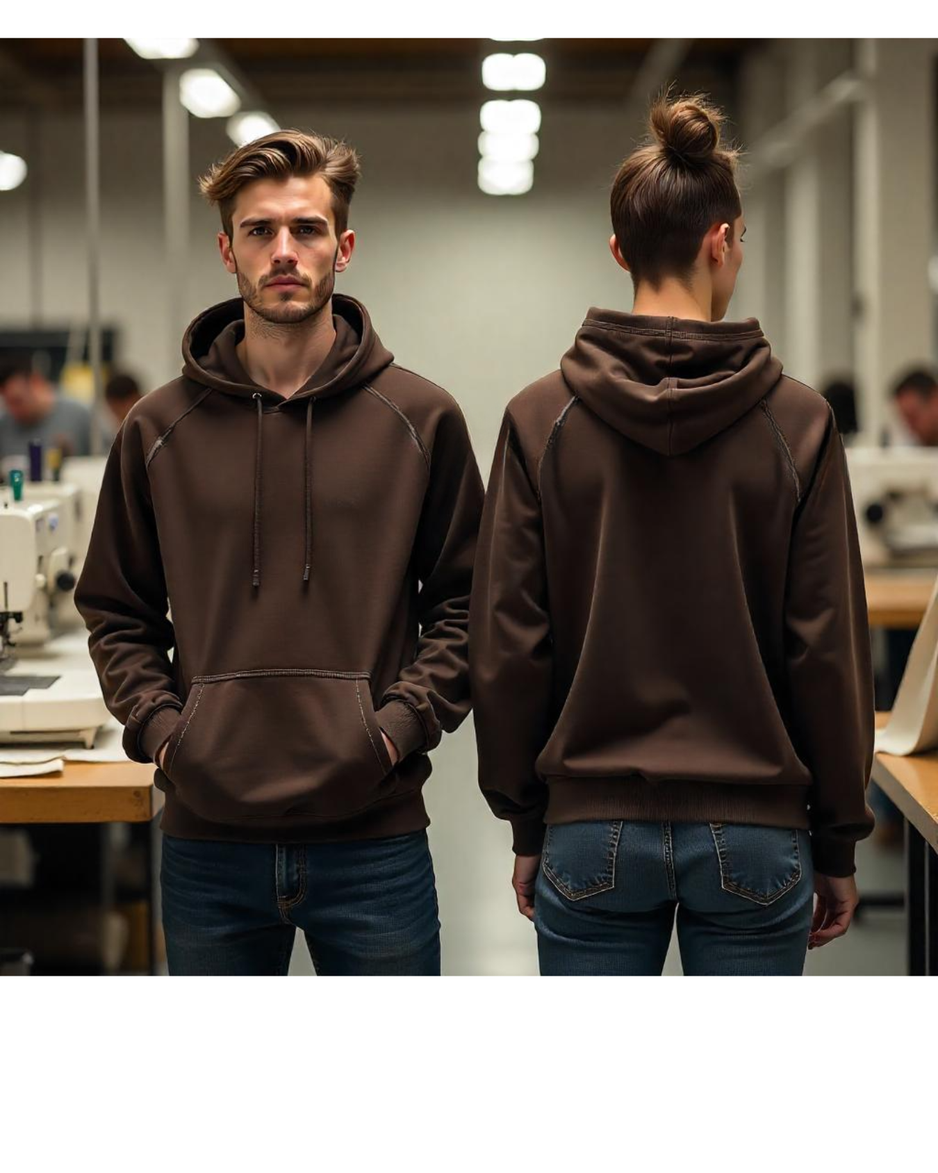 HOODIE PREMIUM CAFE OSCURO