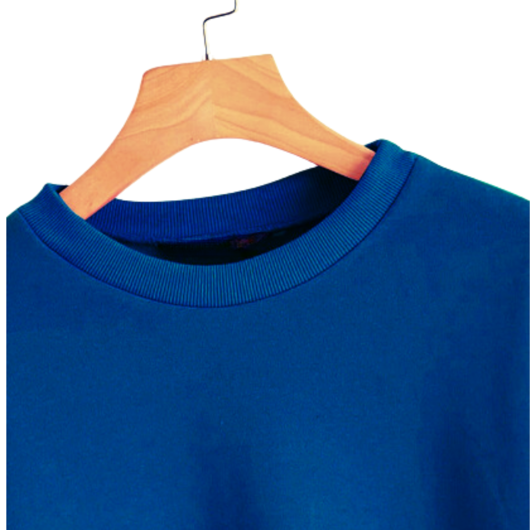 BUZO CUELLO REDONDO STANDAR AZUL REY