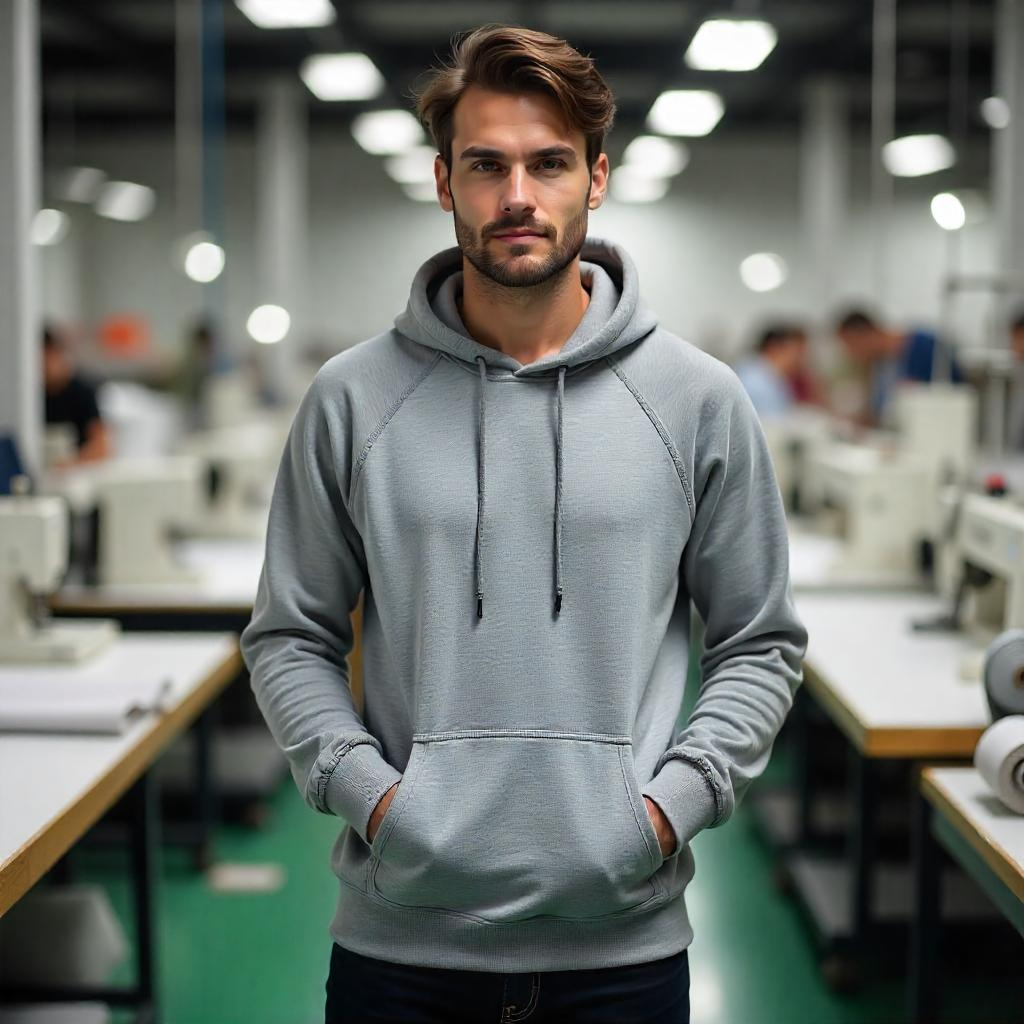 HOODIE PREMIUM GRIS JASPE