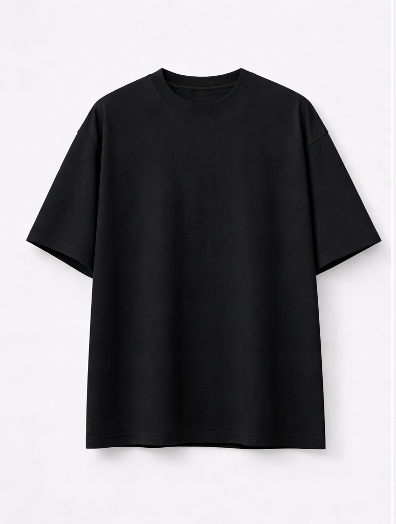 CAMISETA OVERZISE NEGRA