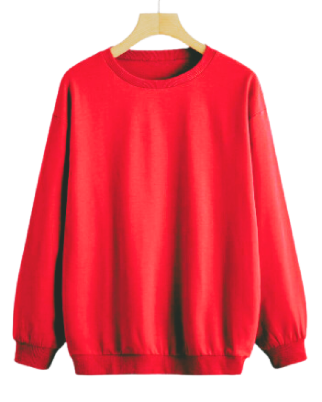 BUZO CUELLO REDONDO STANDAR ROJO