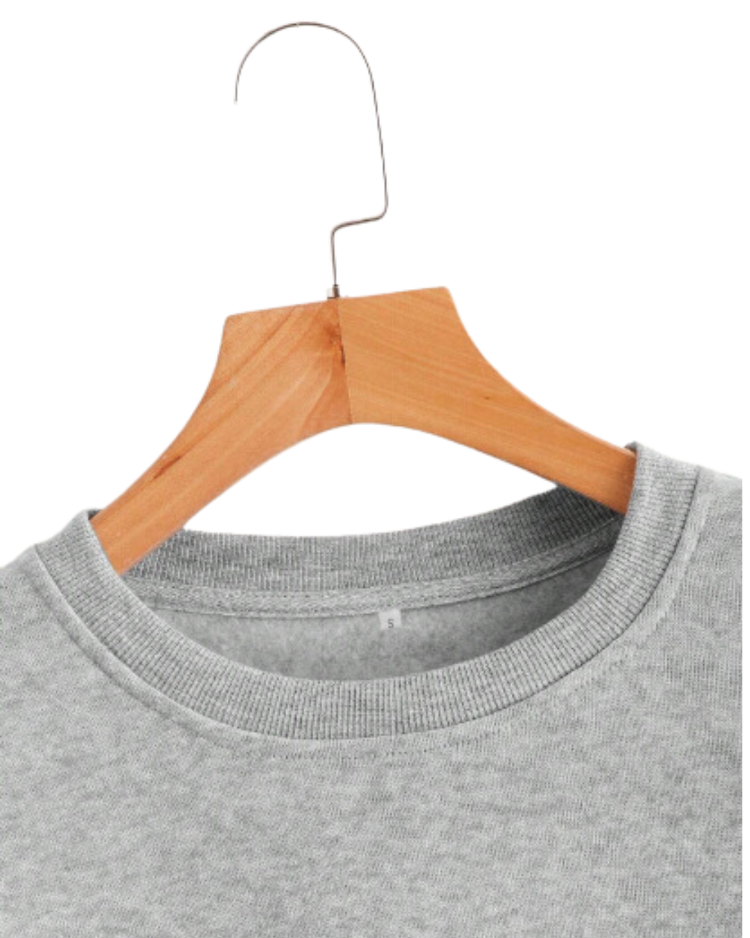 BUZO CUELLO REDONDO STANDAR GRIS JASPE