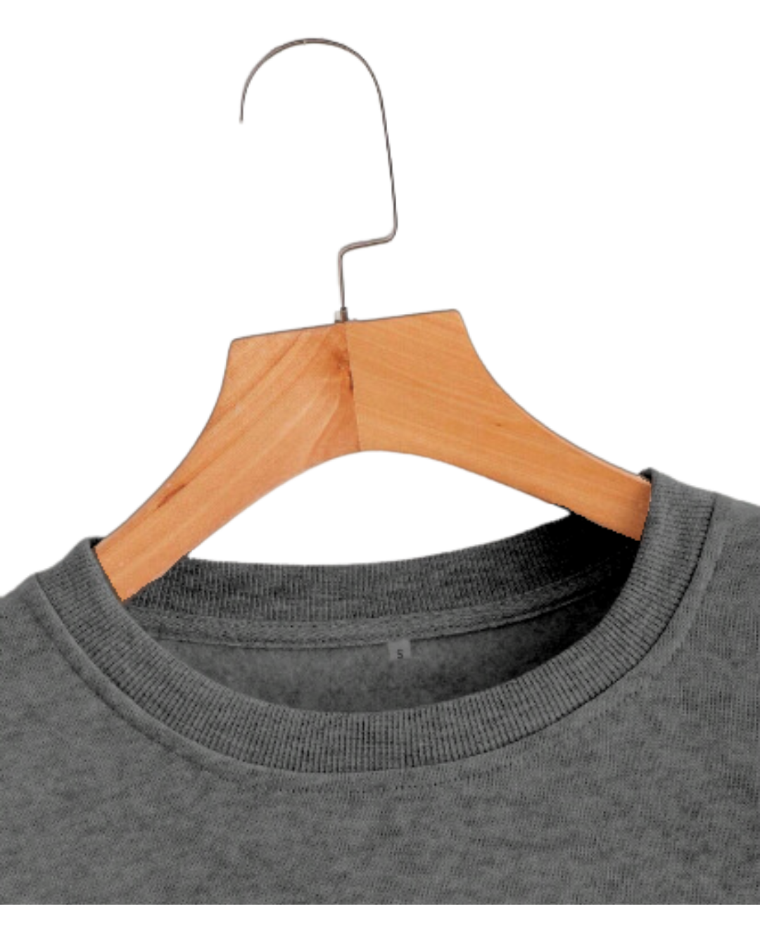 BUZO CUELLO REDONDO STANDAR GRIS RATON