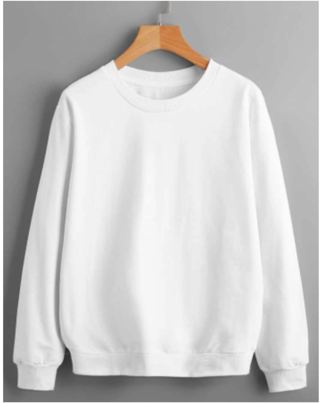 BUZO CUELLO REDONDO STANDAR BLANCO