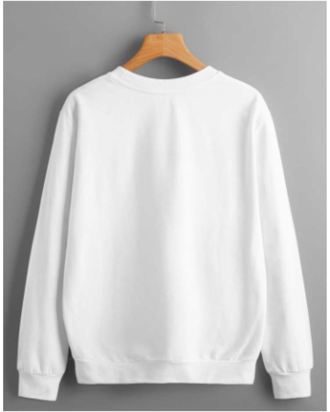 BUZO CUELLO REDONDO STANDAR BLANCO